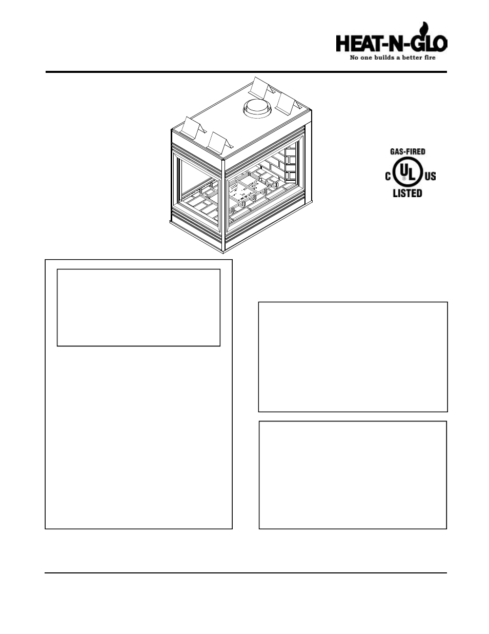 Hearth and Home Technologies GAS STOVE L-CORNER-TRC User Manual | 40 pages