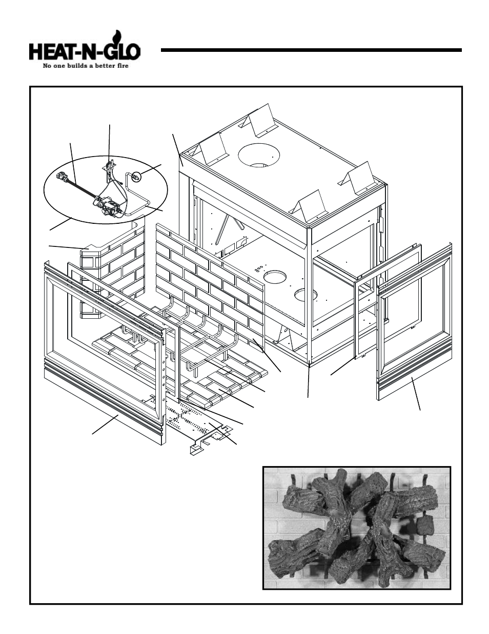 R-corner-trc, Service parts | Hearth and Home Technologies GAS STOVE L-CORNER-TRC User Manual | Page 10 / 40