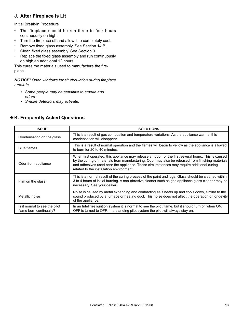 Hearth and Home Technologies Direct Vent Gas Appliance EDV3633L User Manual | Page 13 / 60