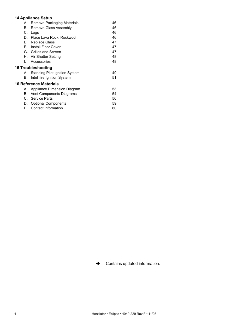 Hearth and Home Technologies Direct Vent Gas Appliance EDV3633L User Manual | Page 4 / 60