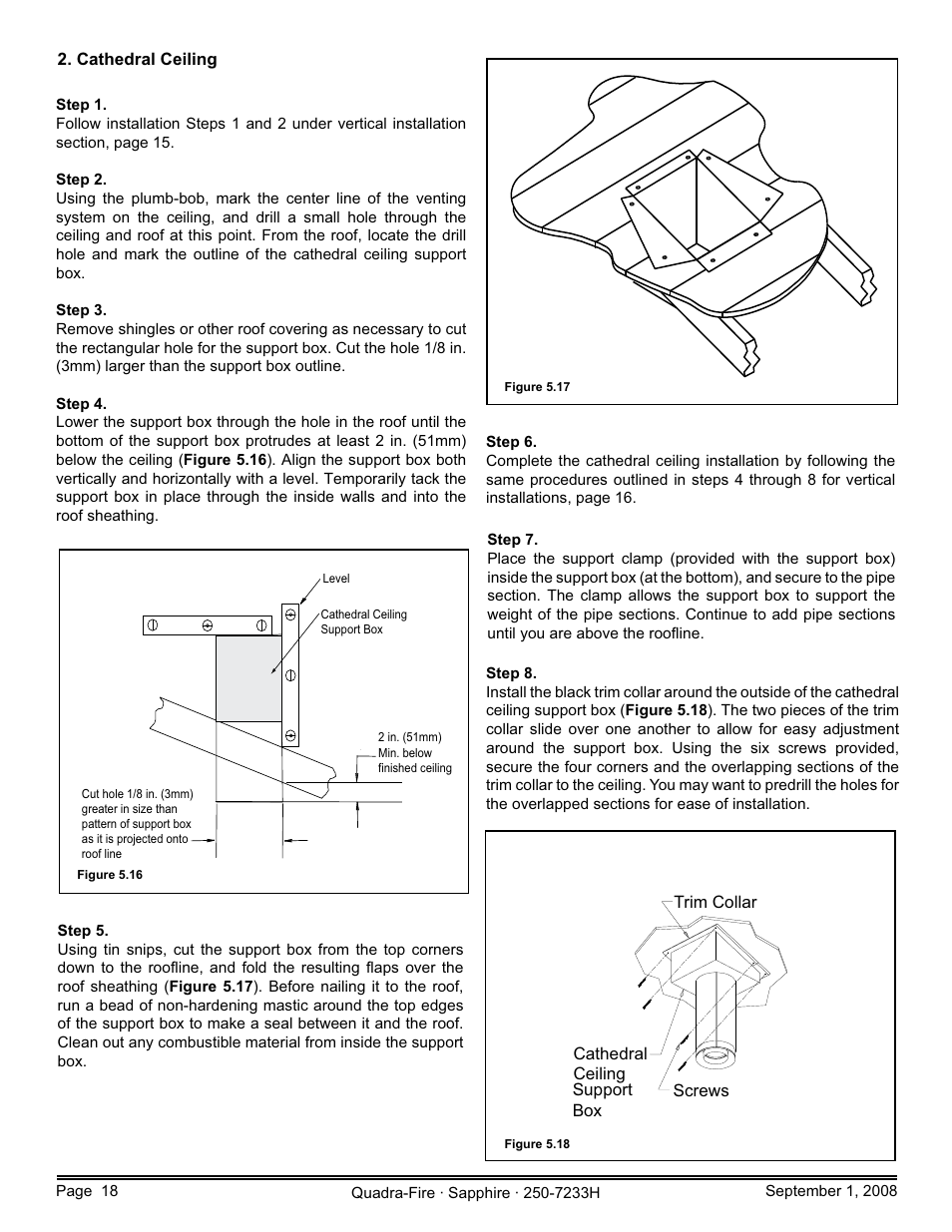 Hearth and Home Technologies Direct Vent Room Heater 839-1460 User Manual | Page 18 / 56