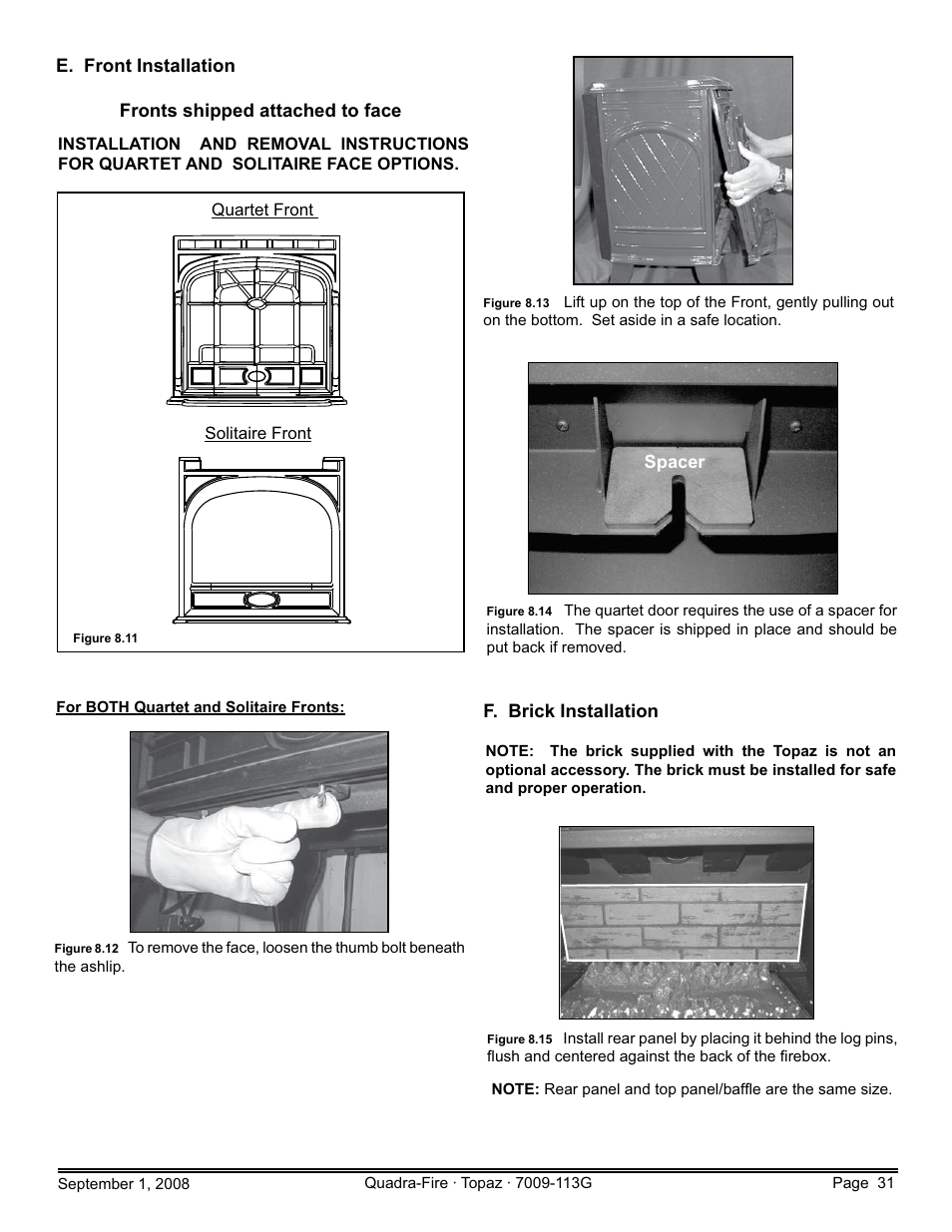 Hearth and Home Technologies 839-1290 User Manual | Page 31 / 56