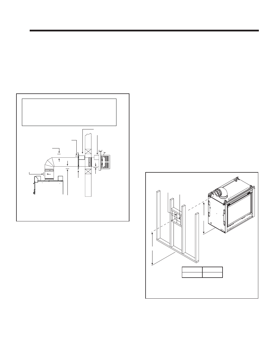 Vent clearances and framing, A. pipe clearances to combustibles, B. wall penetration framing | Hearth and Home Technologies GDST3831I User Manual | Page 31 / 62
