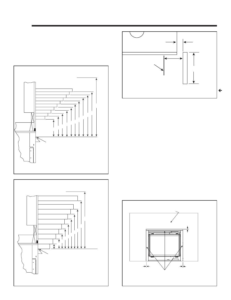 Finishing, A. mantel and wall projections, B. facing material | Hearth and Home Technologies GDST3831I User Manual | Page 46 / 62