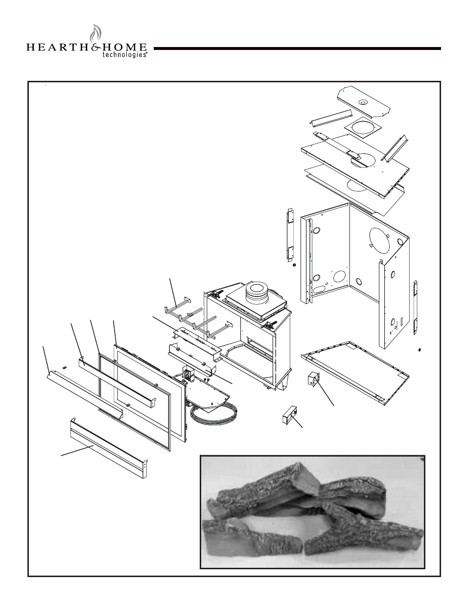 Service parts list, Be-36-c, be-36-cipi, Service parts | Hearth and Home Technologies BE-36-CIPI User Manual | Page 4 / 37