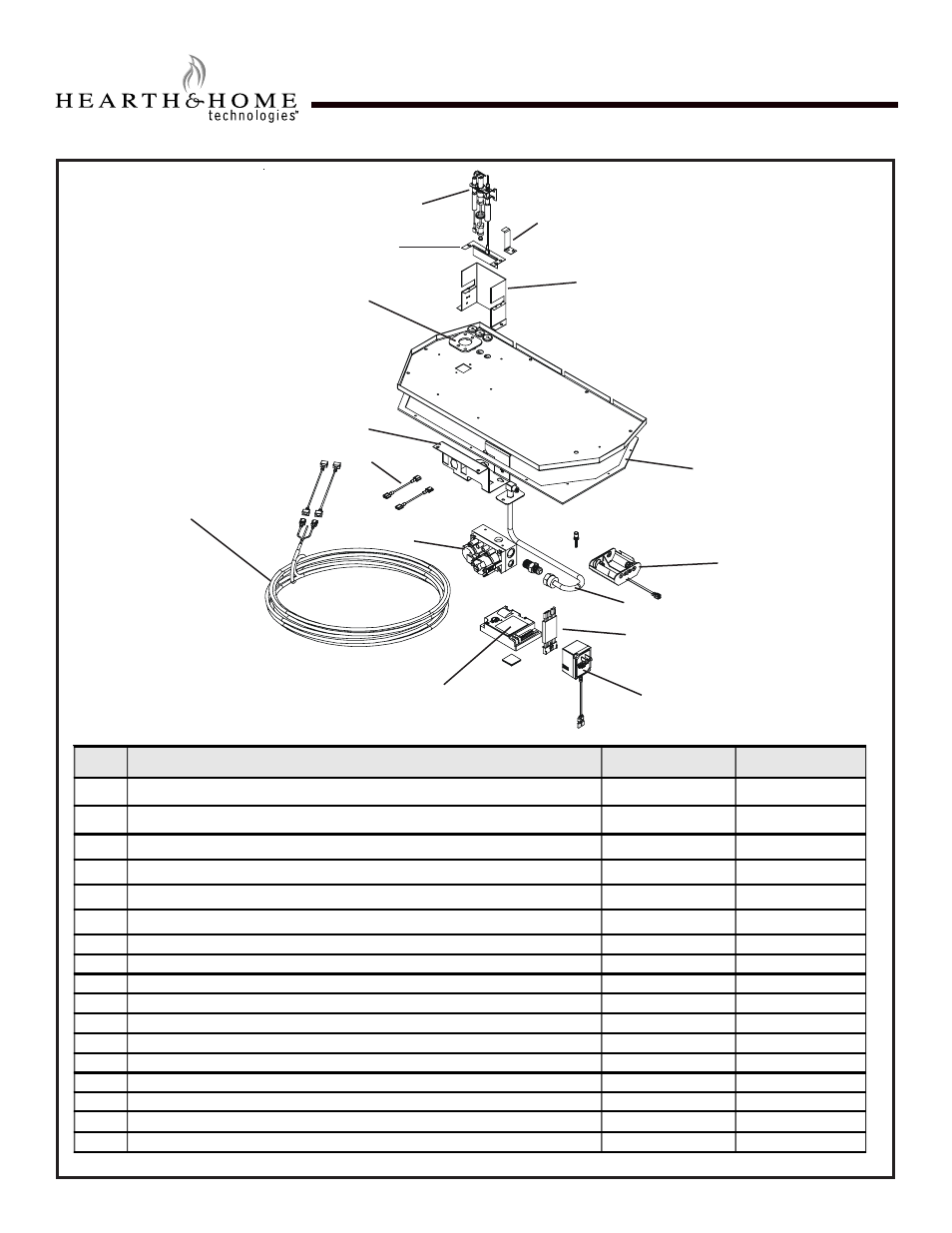 Be-36-cipi, Service parts | Hearth and Home Technologies BE-36-CIPI User Manual | Page 6 / 37