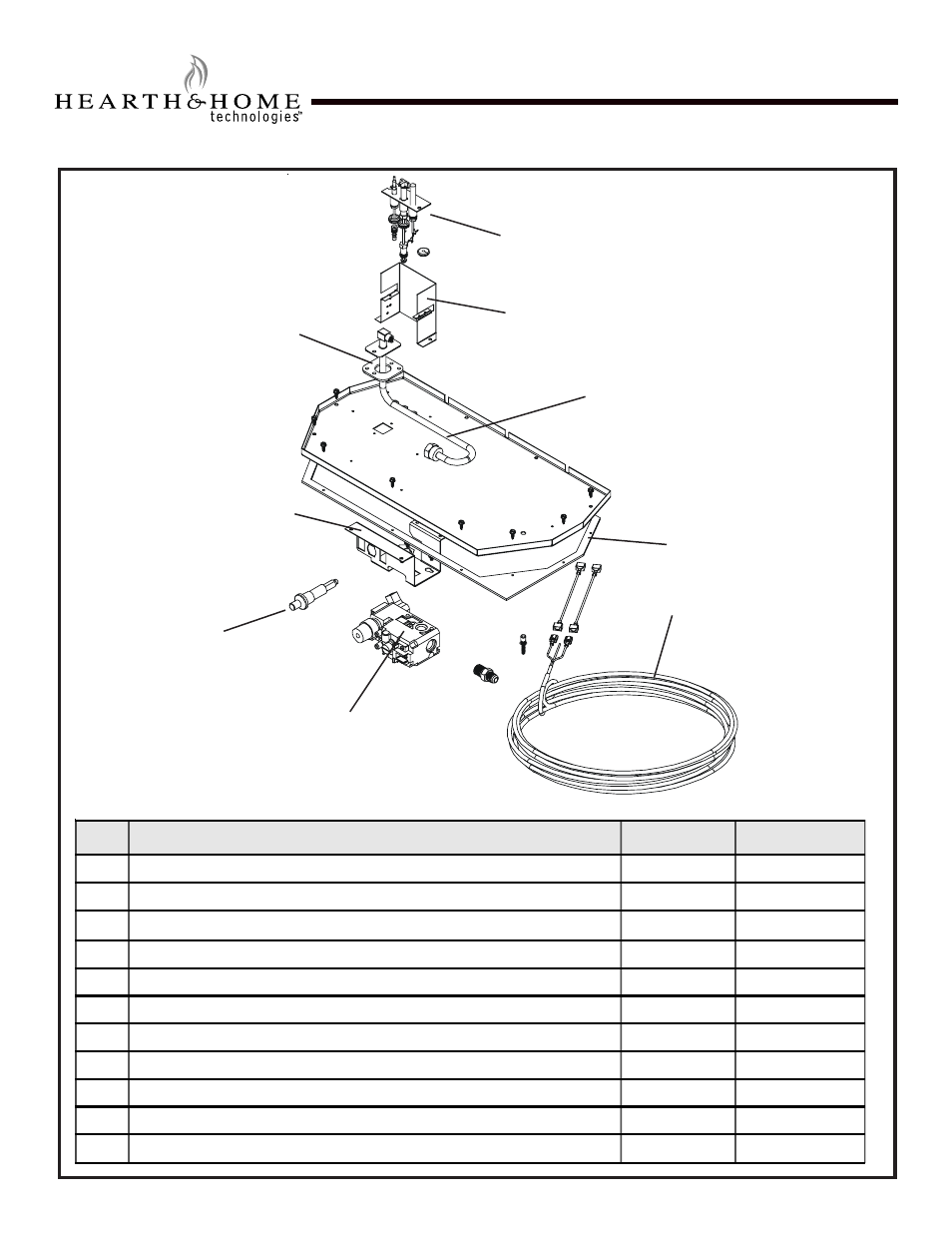 Be-36-c, Service parts | Hearth and Home Technologies BE-36-CIPI User Manual | Page 7 / 37