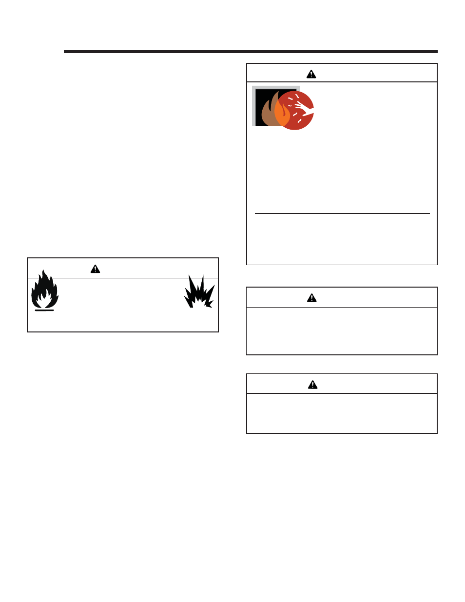 Operating instructions, Warning | Hearth and Home Technologies Grand-XTS User Manual | Page 28 / 45