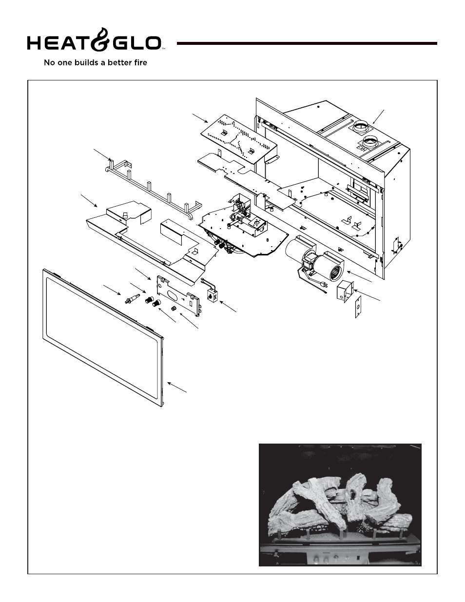 Grand-xts, Log set assembly | Hearth and Home Technologies Grand-XTS User Manual | Page 40 / 45
