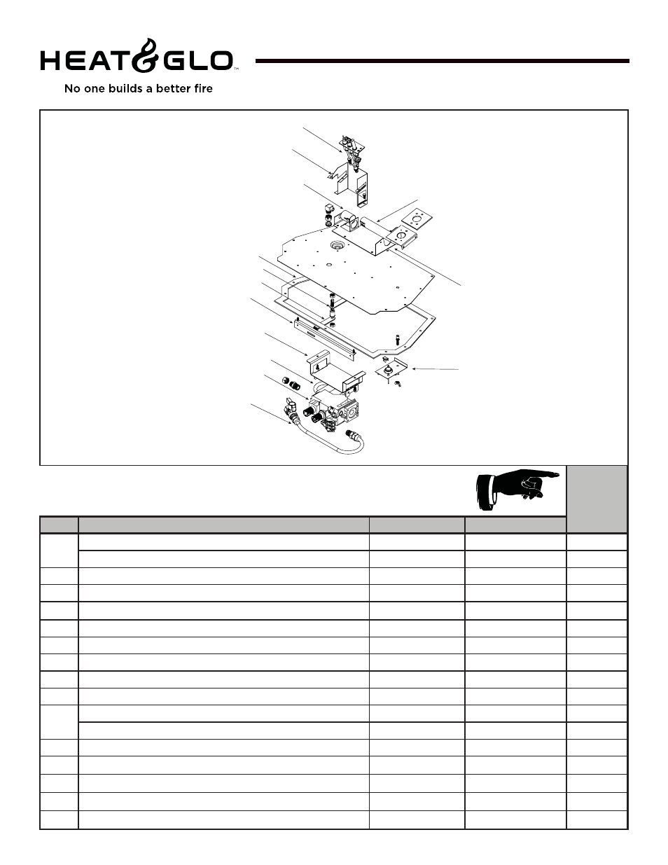Supreme-xts, grand-xts, Stocked at depot, Standing pilot valve assembly | Hearth and Home Technologies Grand-XTS User Manual | Page 42 / 45