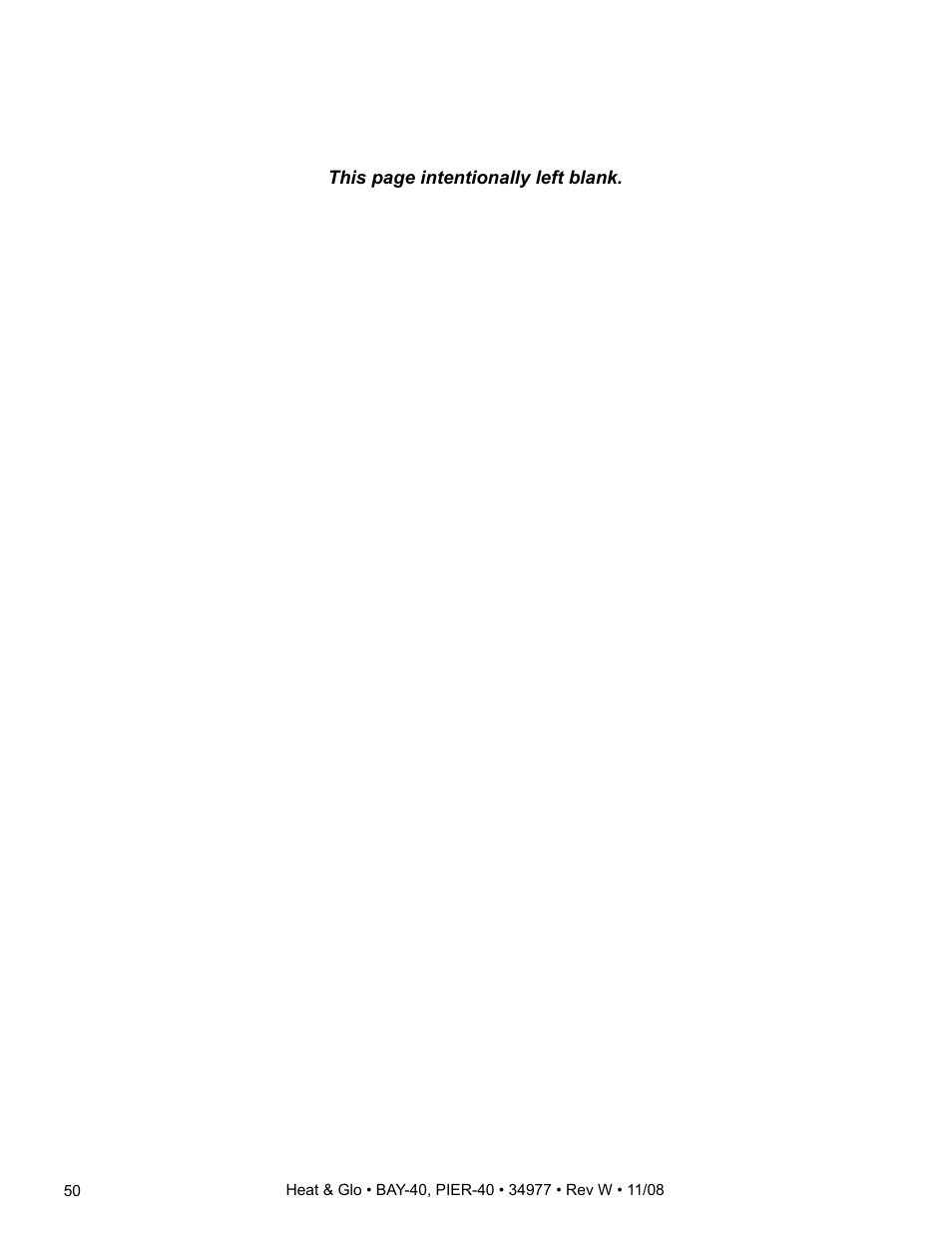 Hearth and Home Technologies BAY-40 User Manual | Page 50 / 52