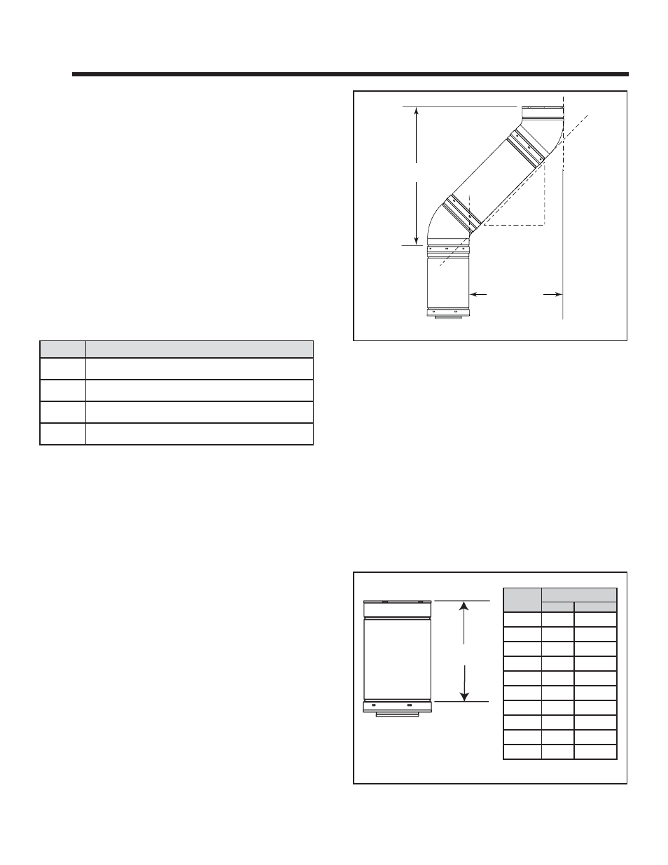 Vent information and diagrams, A. approved pipe, C. use of elbows | B. vent table key, D. measuring standards | Hearth and Home Technologies GDST4336I User Manual | Page 26 / 88