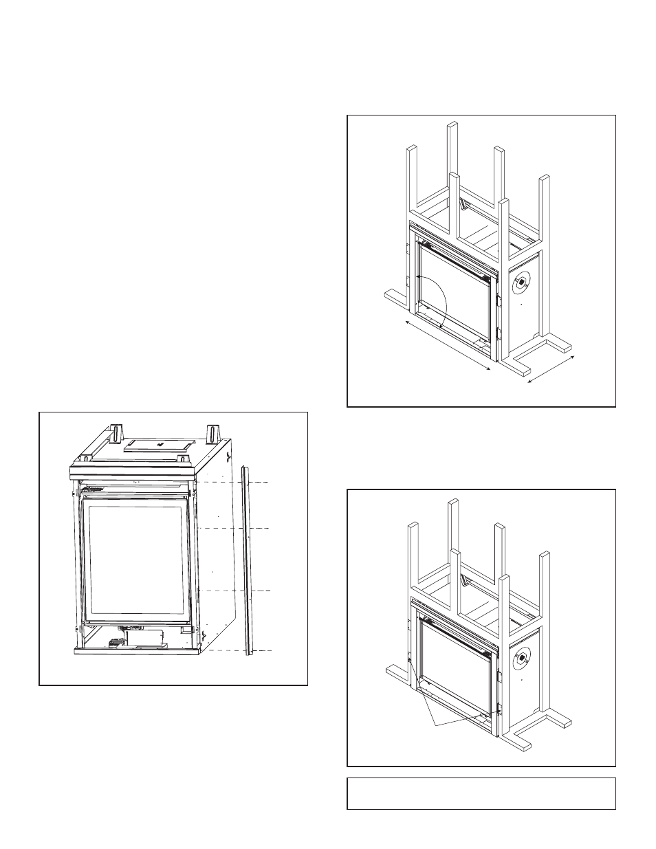 C. securing and leveling the appliance | Hearth and Home Technologies GDST4336I User Manual | Page 42 / 88