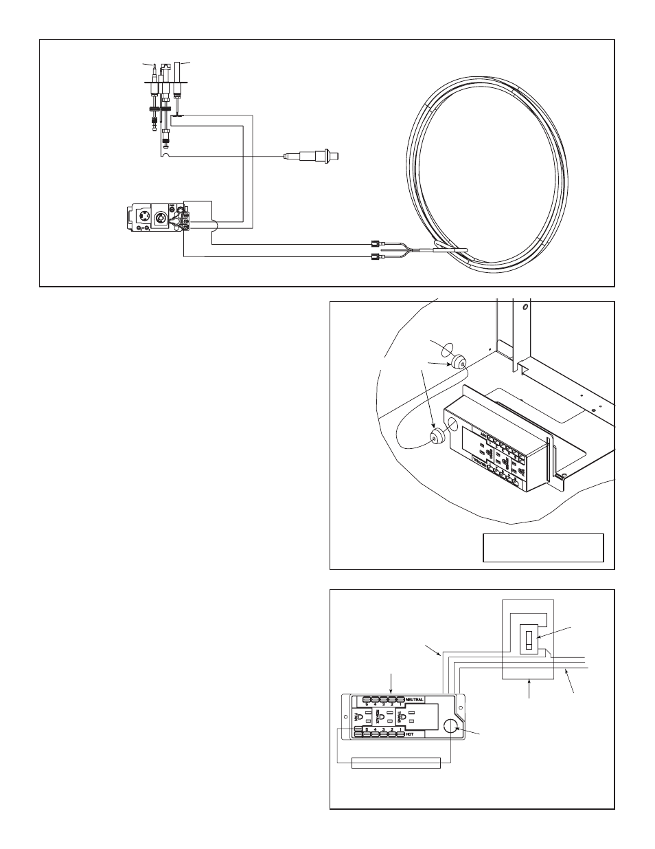 G. wall switch installation for fan (optional), F. junction box installation, Notice: do not wire 110 vac to wall switch | Hearth and Home Technologies GDST4336I User Manual | Page 54 / 88