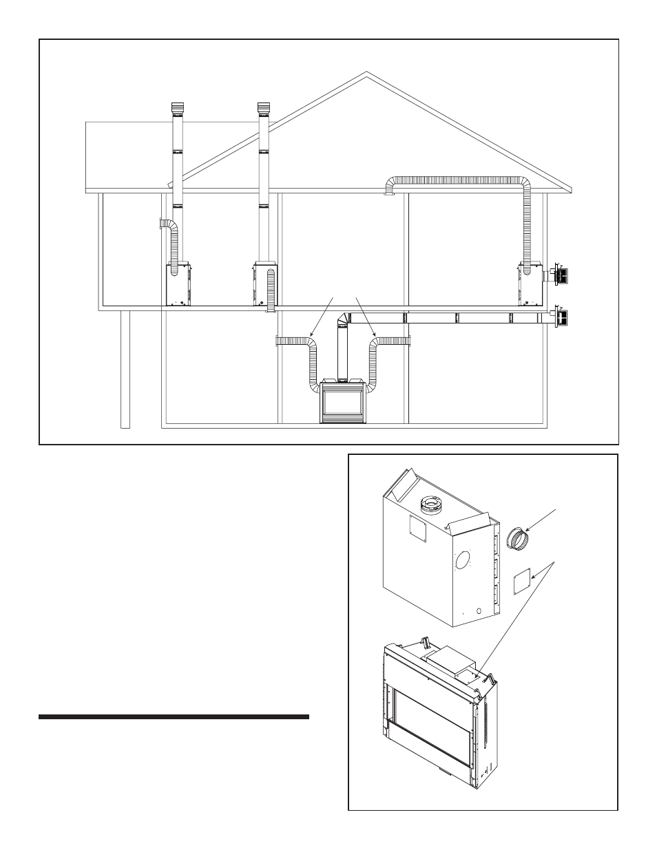 Possible air duct runs/locations, Installation | Hearth and Home Technologies 299-900D User Manual | Page 2 / 4