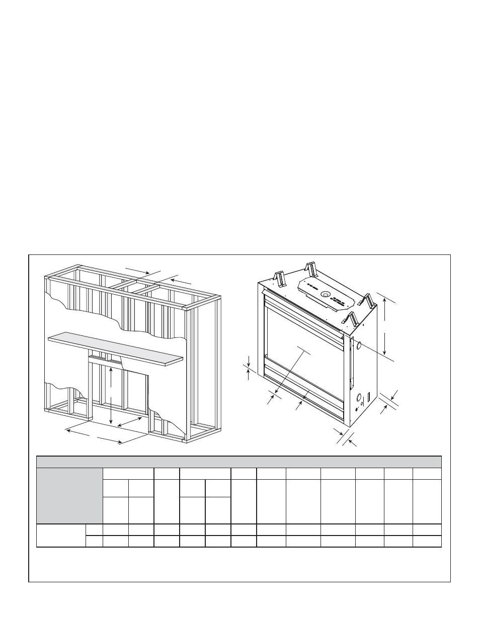 B. constructing the appliance chase, C. clearances | Hearth and Home Technologies DV3732SBIL User Manual | Page 18 / 77