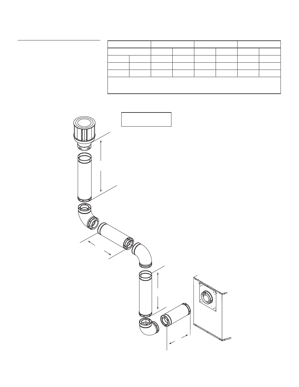 Three elbows, Rear vent - vertical termination - (continued) | Hearth and Home Technologies DV3732SBIL User Manual | Page 33 / 77