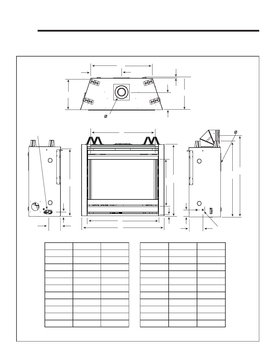 Reference materials, A. appliance dimension diagram | Hearth and Home Technologies DV3732SBIL User Manual | Page 65 / 77