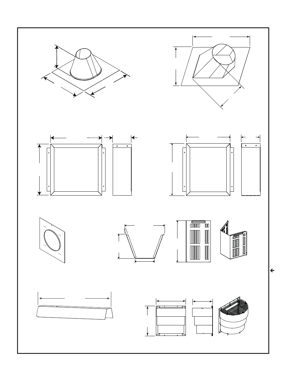 B. vent components diagrams ( continued ) | Hearth and Home Technologies DV3732SBIL User Manual | Page 68 / 77