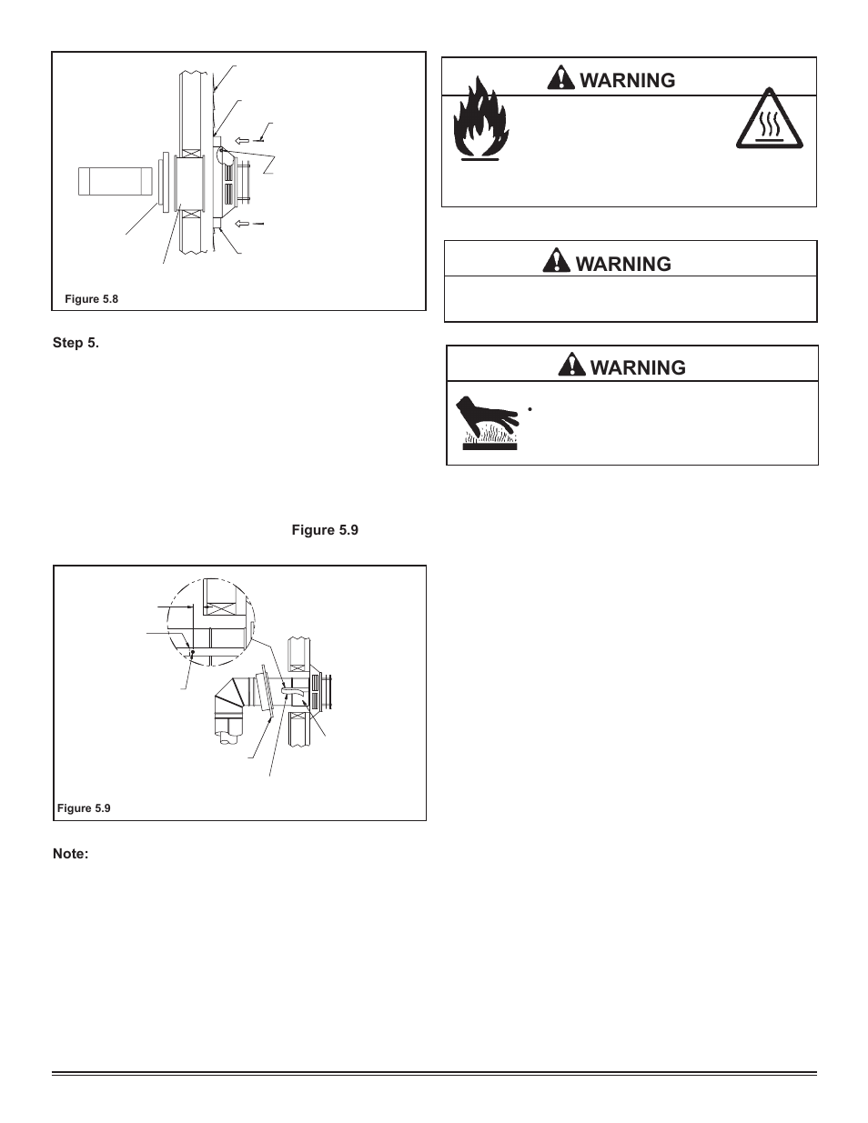 Warning | Hearth and Home Technologies Hudson Bay Direct Vent Gas Appliance HUDBAY-FS User Manual | Page 14 / 49