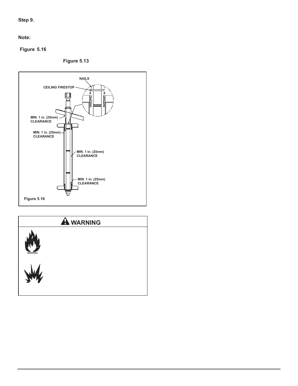 Warning | Hearth and Home Technologies Hudson Bay Direct Vent Gas Appliance HUDBAY-FS User Manual | Page 17 / 49