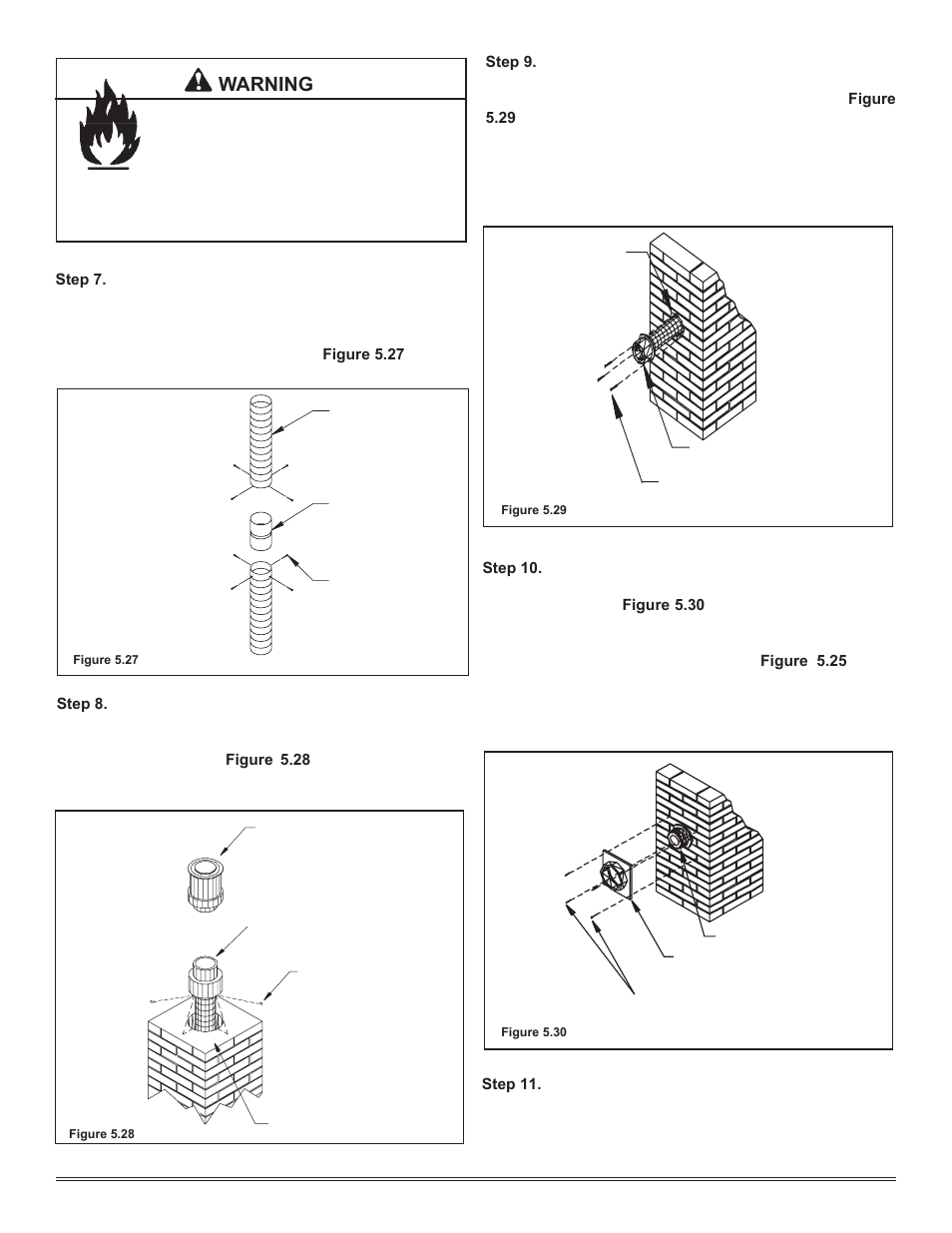 Warning | Hearth and Home Technologies Hudson Bay Direct Vent Gas Appliance HUDBAY-FS User Manual | Page 21 / 49