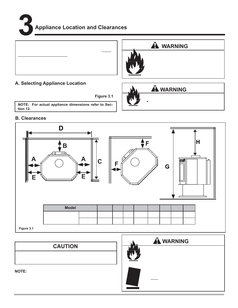 Ab c e, Ef f | Hearth and Home Technologies Hudson Bay Direct Vent Gas Appliance HUDBAY-FS User Manual | Page 7 / 49