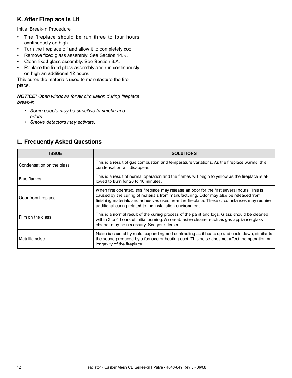 Hearth and Home Technologies Direct Vent Gas Appliance CD4842MR User Manual | Page 12 / 76