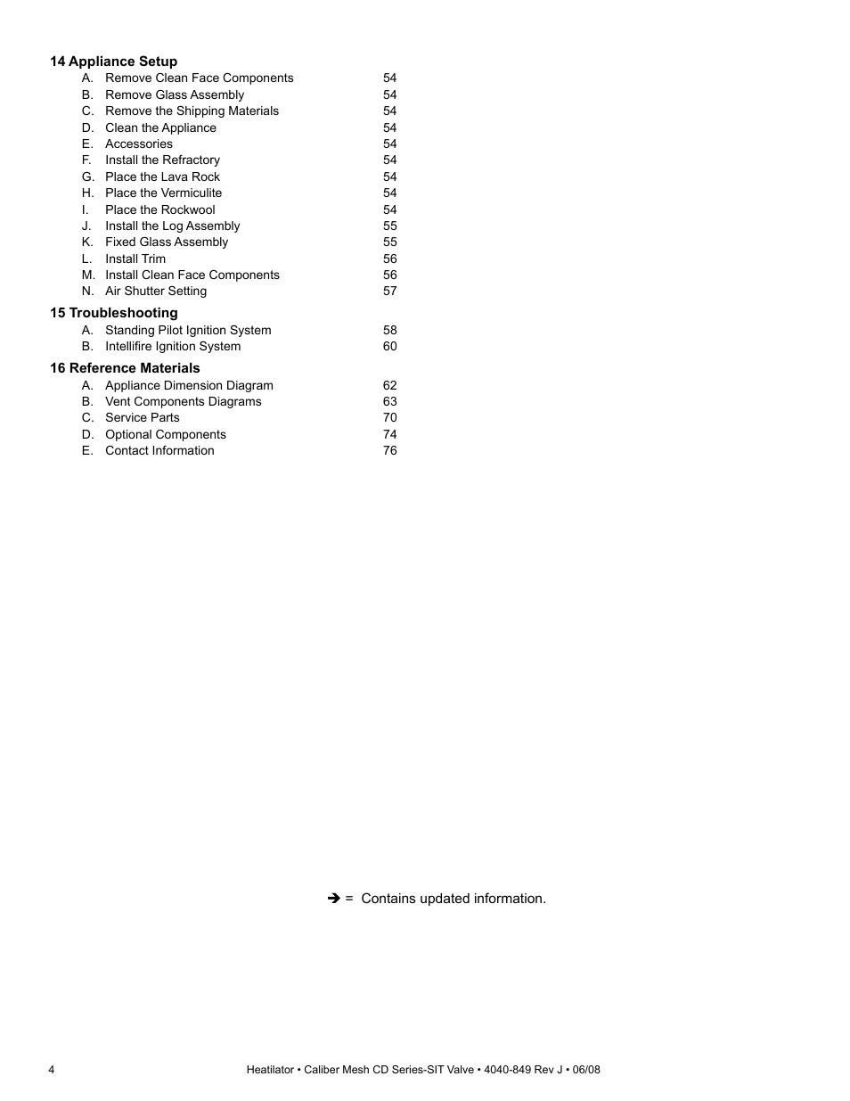 Hearth and Home Technologies Direct Vent Gas Appliance CD4842MR User Manual | Page 4 / 76