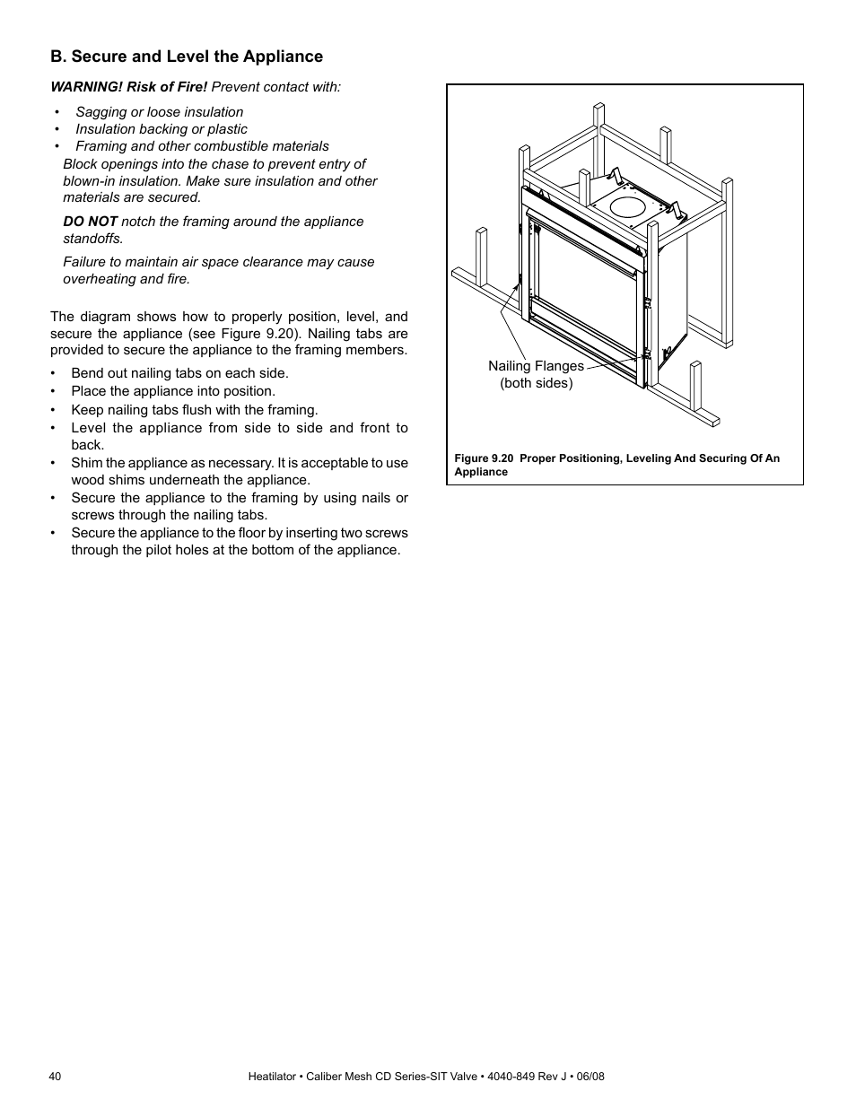 Hearth and Home Technologies Direct Vent Gas Appliance CD4842MR User Manual | Page 40 / 76