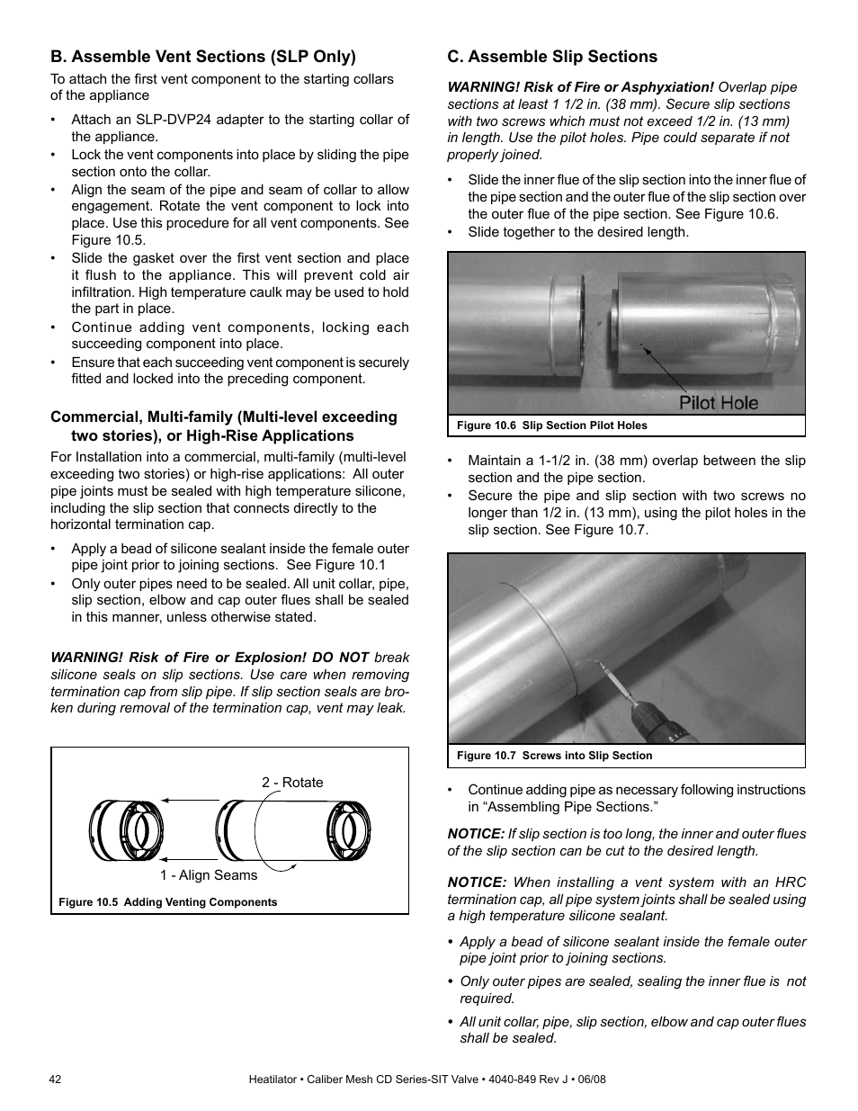 Hearth and Home Technologies Direct Vent Gas Appliance CD4842MR User Manual | Page 42 / 76