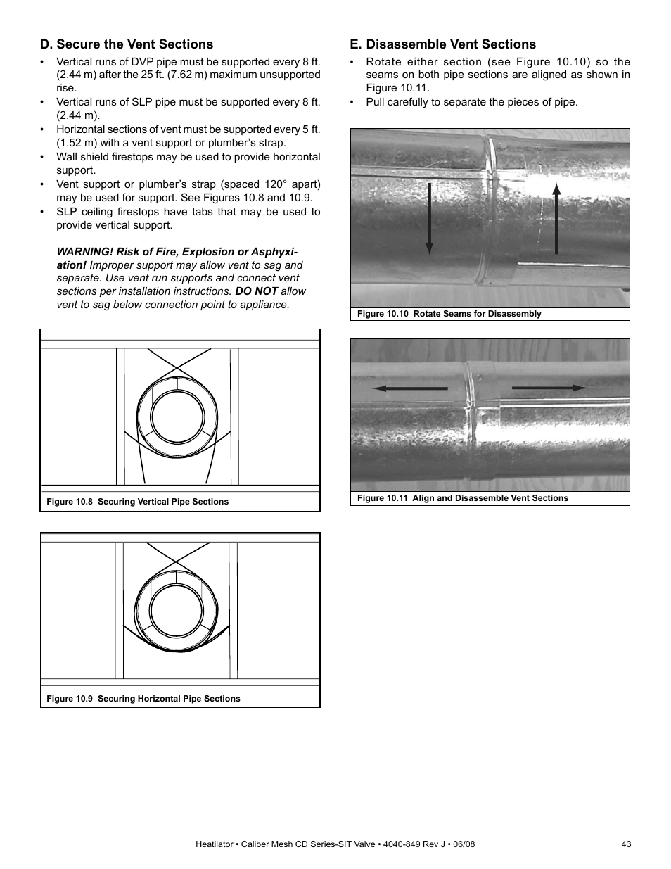 Hearth and Home Technologies Direct Vent Gas Appliance CD4842MR User Manual | Page 43 / 76