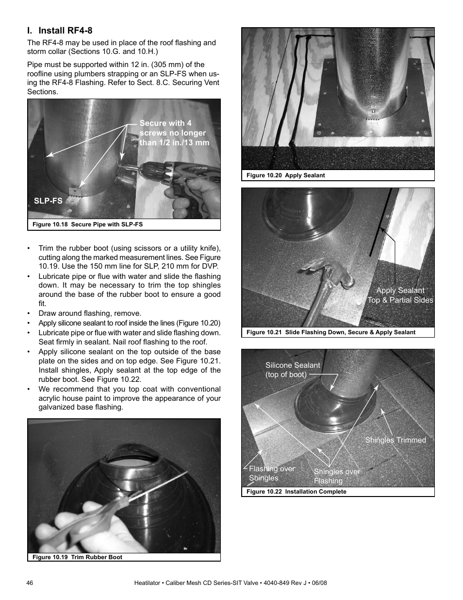 I. install rf4-8 | Hearth and Home Technologies Direct Vent Gas Appliance CD4842MR User Manual | Page 46 / 76