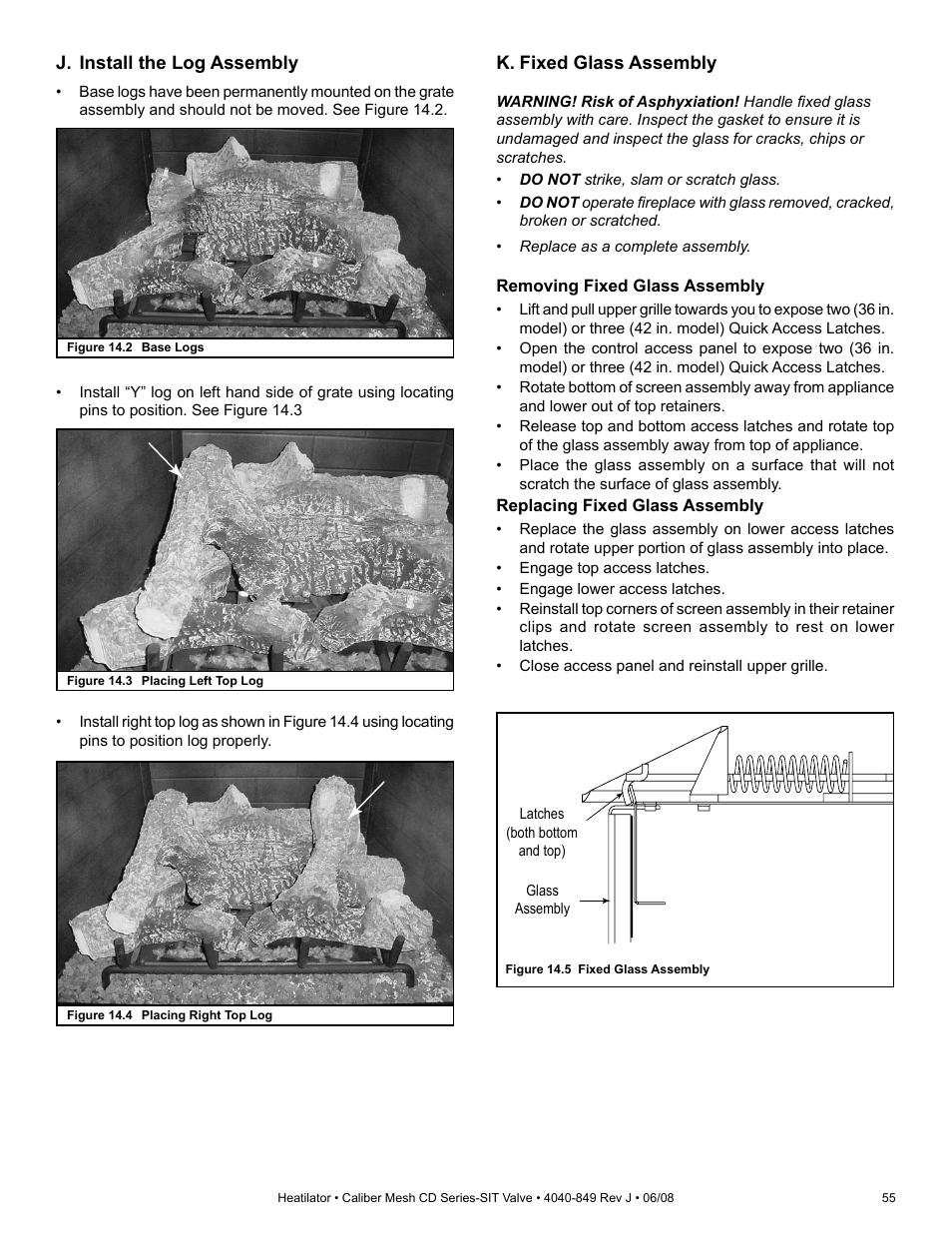 Hearth and Home Technologies Direct Vent Gas Appliance CD4842MR User Manual | Page 55 / 76