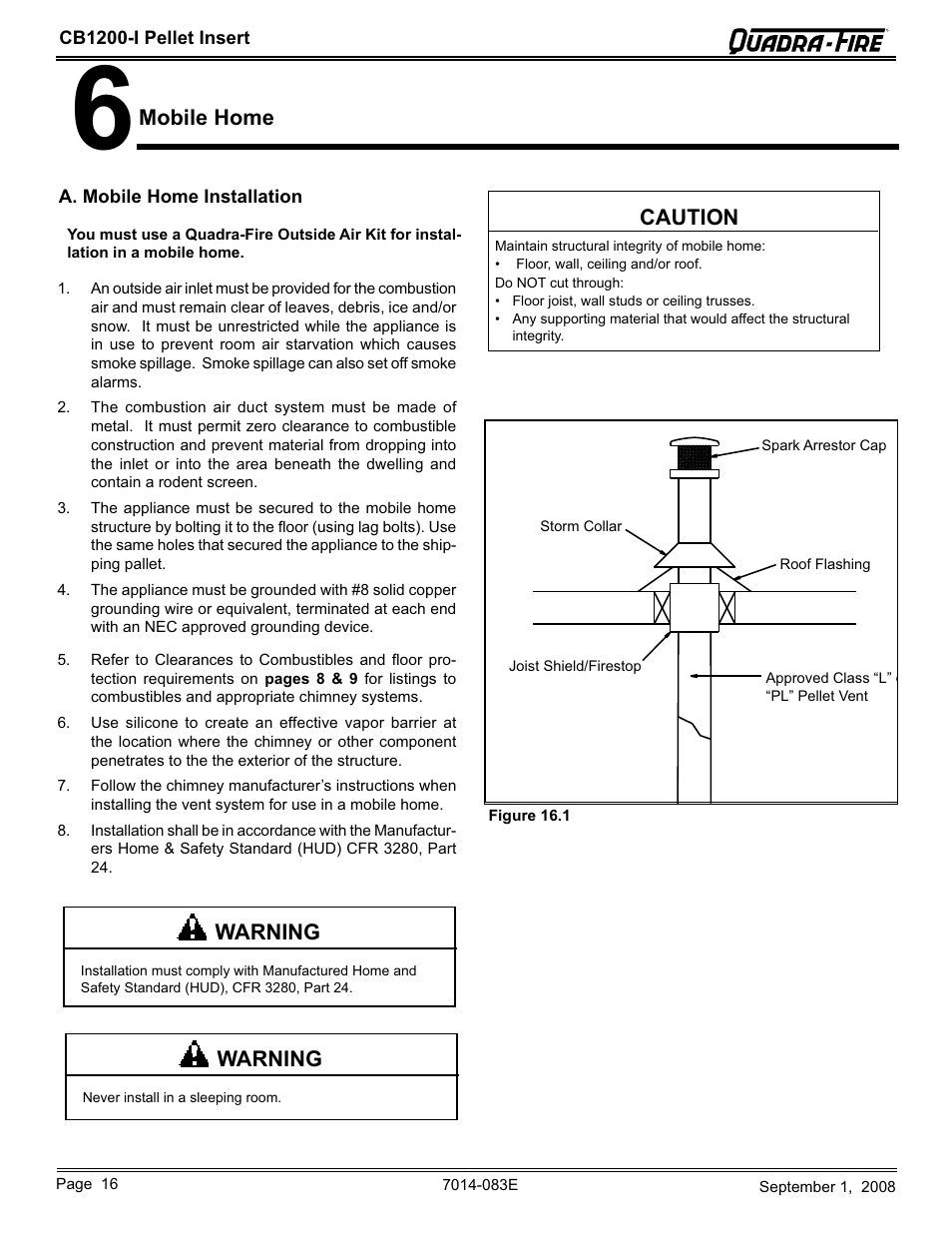 Hearth and Home Technologies CB1200I-B User Manual | Page 16 / 48