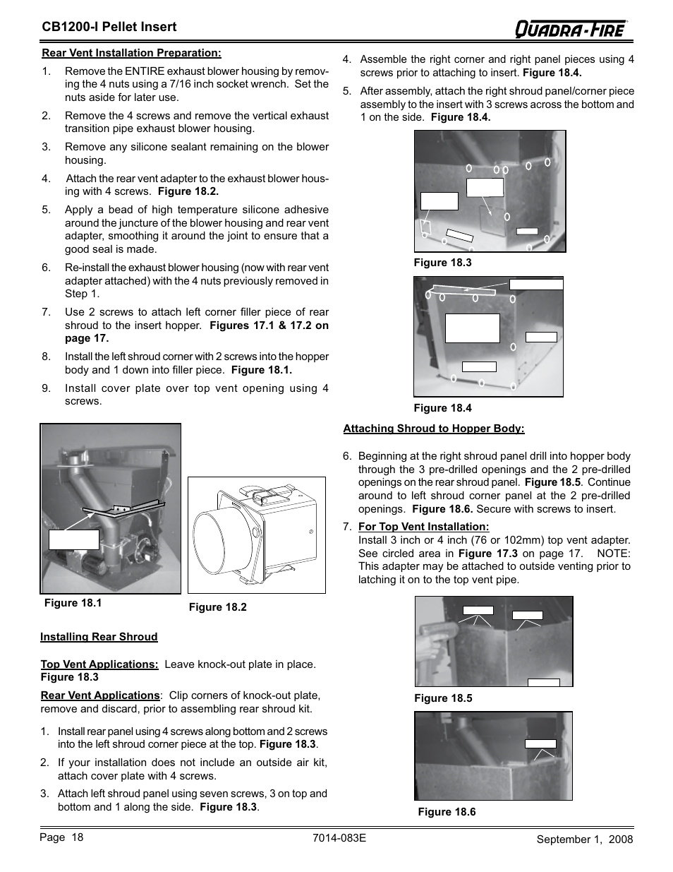 Cb1200-i pellet insert | Hearth and Home Technologies CB1200I-B User Manual | Page 18 / 48