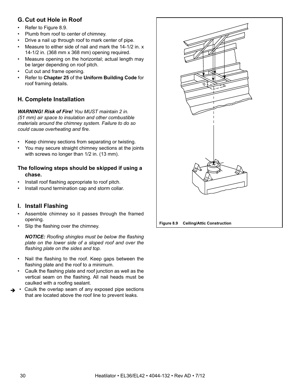 Hearth and Home Technologies EL36 User Manual | Page 30 / 54