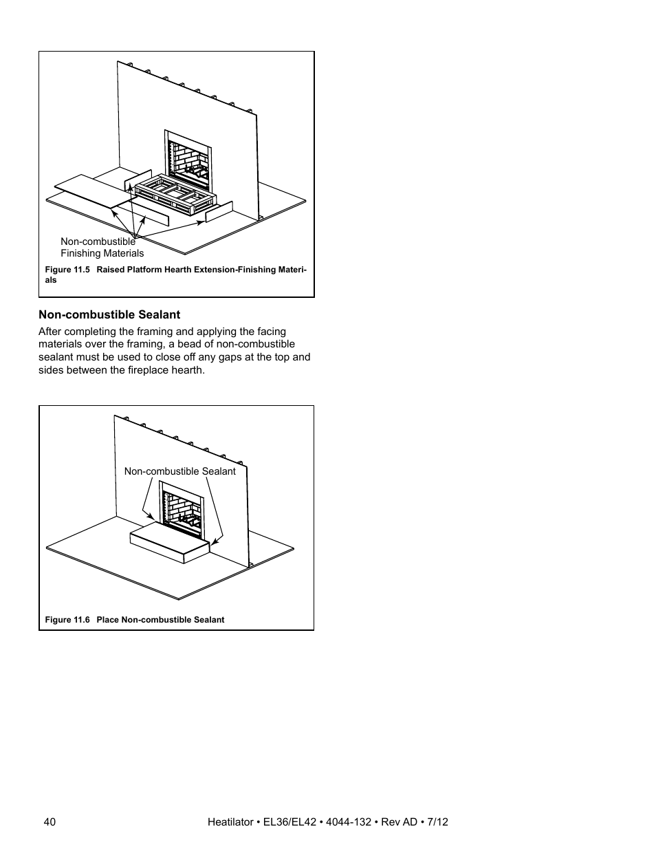 Hearth and Home Technologies EL36 User Manual | Page 40 / 54