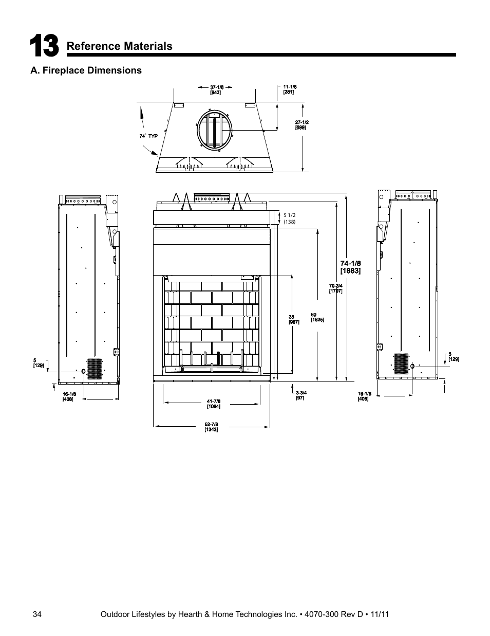 Hearth and Home Technologies CASTLEWOOD 42 User Manual | Page 34 / 43