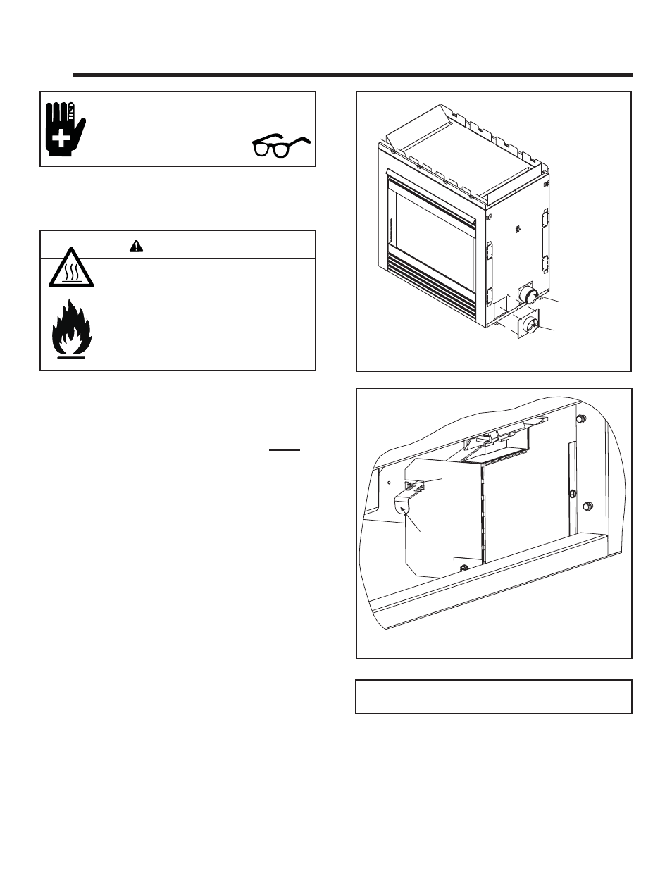 Appliance preparation caution, Warning | Hearth and Home Technologies GATEWAY User Manual | Page 22 / 48