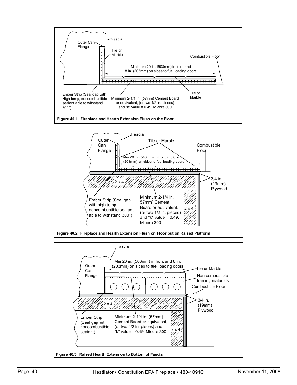 Hearth and Home Technologies C-40 User Manual | Page 40 / 72