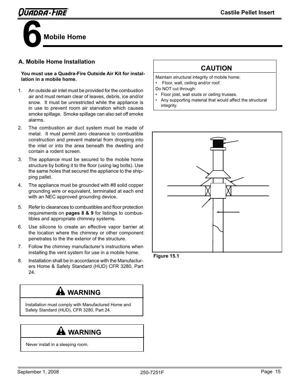 Hearth and Home Technologies Castile Insert Pellet CASTINS-CWL User Manual | Page 15 / 48
