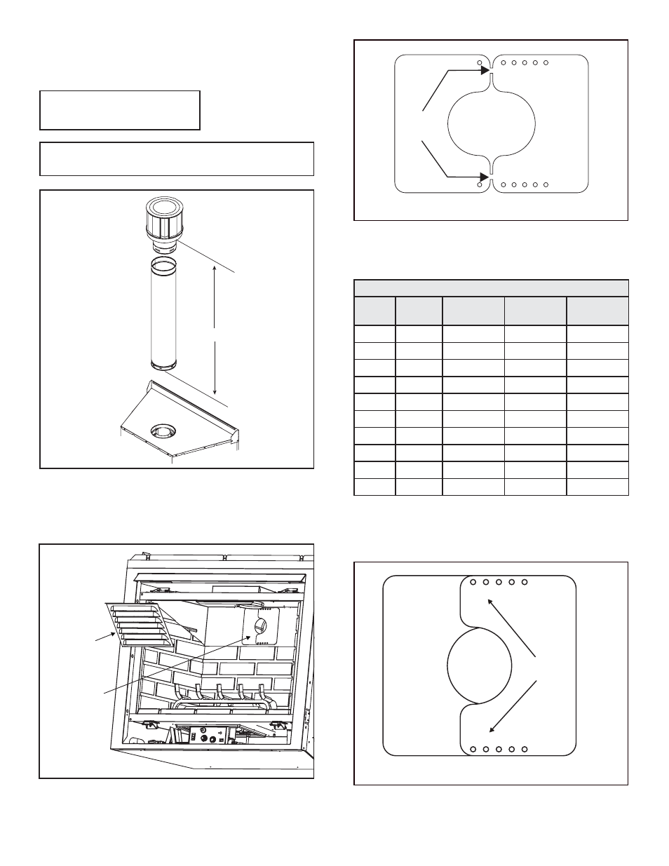 Top vent - vertical termination no elbow, 3 ft. min. (914 mm) installing flue restrictor | Hearth and Home Technologies 8000TR-OAK User Manual | Page 27 / 70