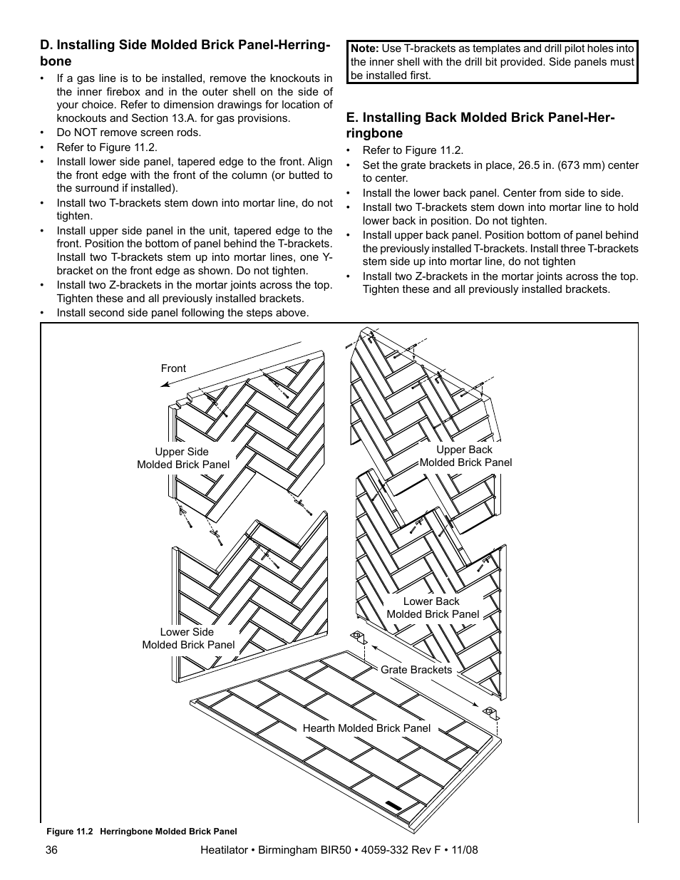 Hearth and Home Technologies BIR50 User Manual | Page 36 / 52