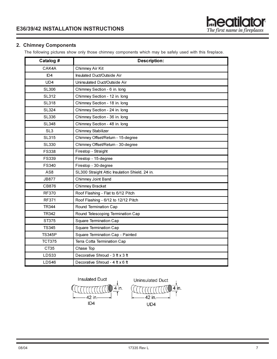 Hearth and Home Technologies E39 User Manual | Page 7 / 32