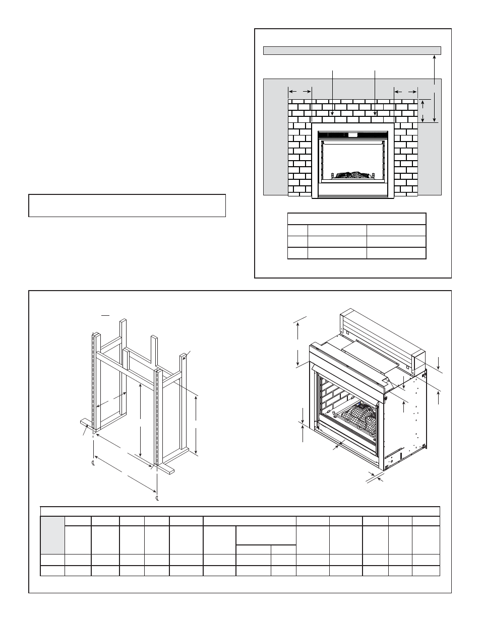 B. clearances, Finishing material clearances | Hearth and Home Technologies TWILIGHT-II-B User Manual | Page 18 / 44