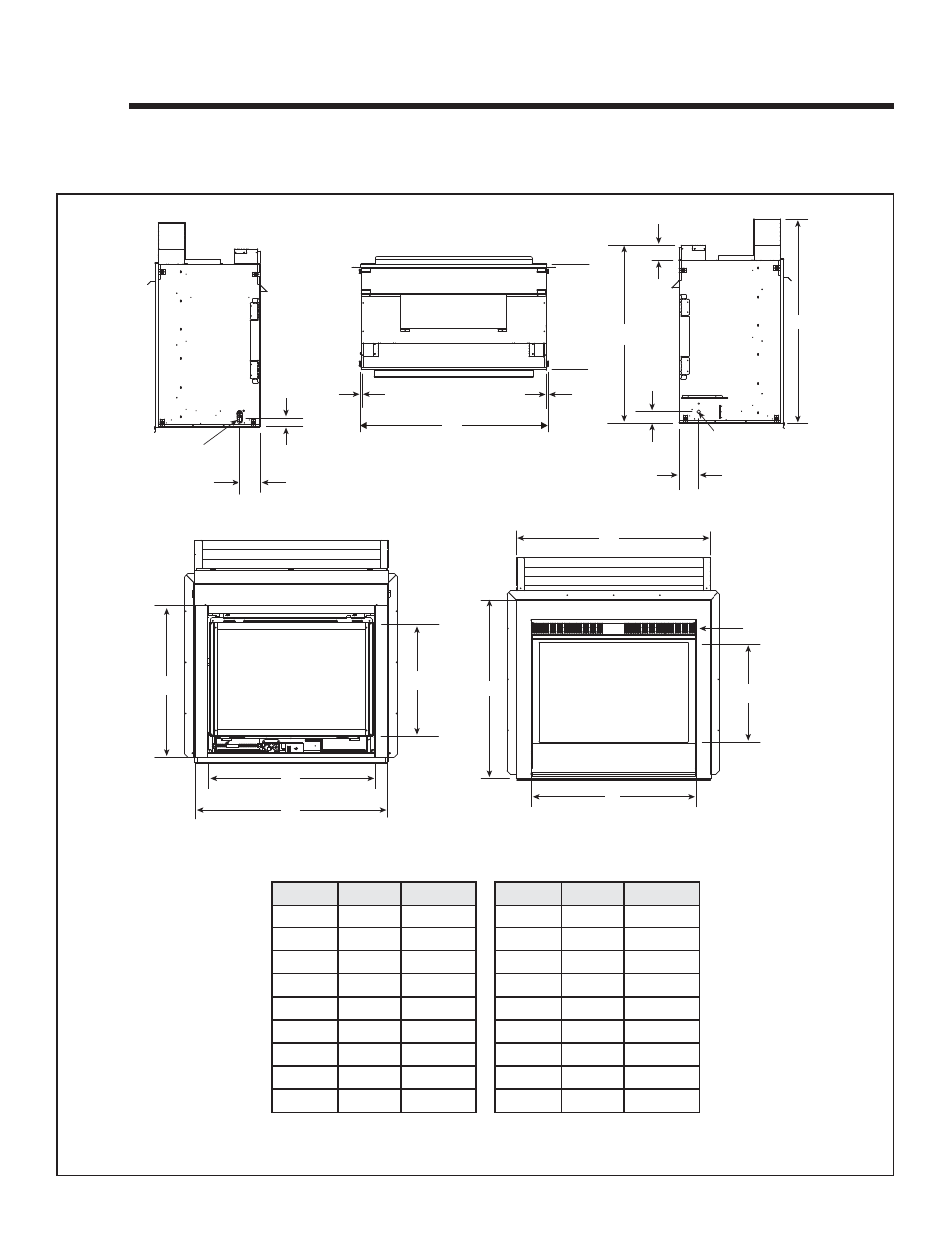 Reference materials, A. appliance dimension diagram | Hearth and Home Technologies TWILIGHT-II-B User Manual | Page 40 / 44