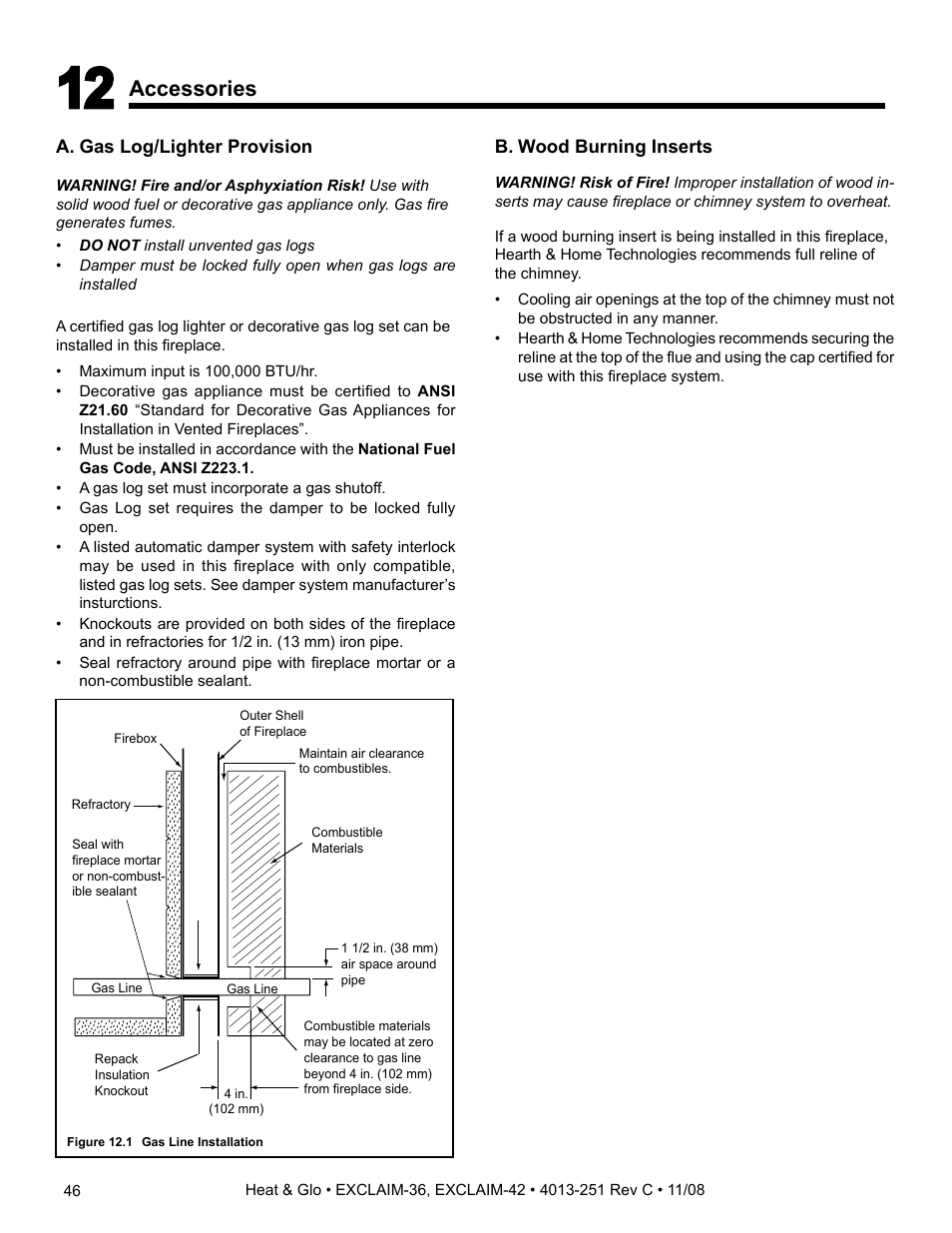 Accessories | Hearth and Home Technologies EXCLAIM-36 User Manual | Page 46 / 56