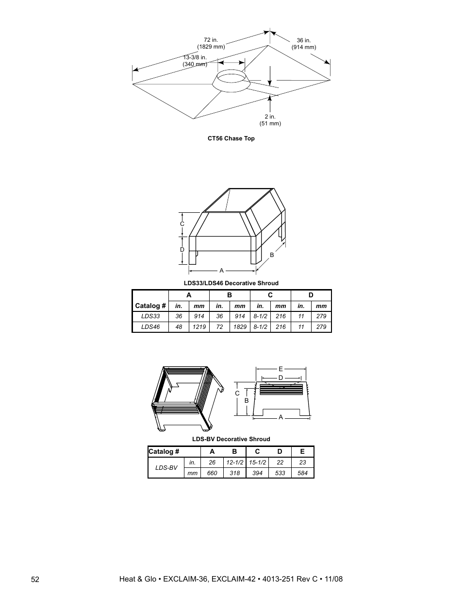 Hearth and Home Technologies EXCLAIM-36 User Manual | Page 52 / 56