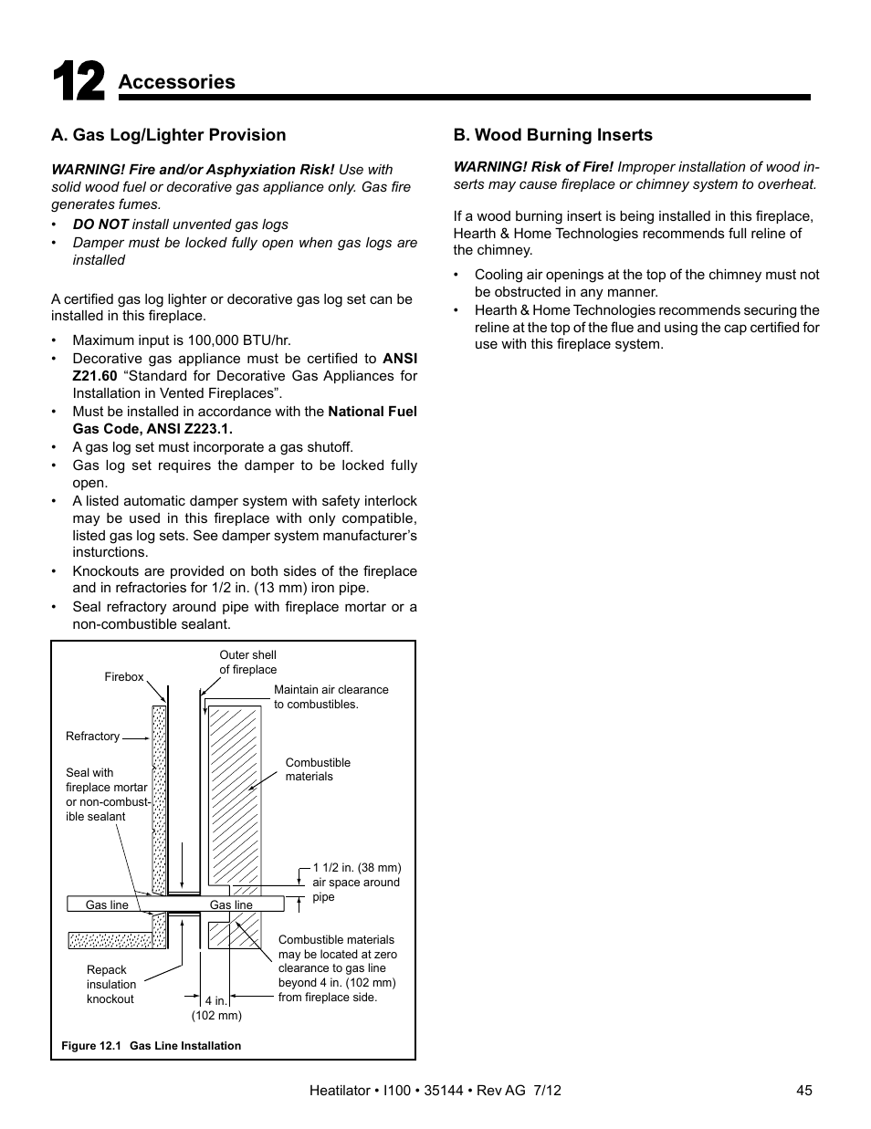 Accessories | Hearth and Home Technologies I100 User Manual | Page 45 / 52